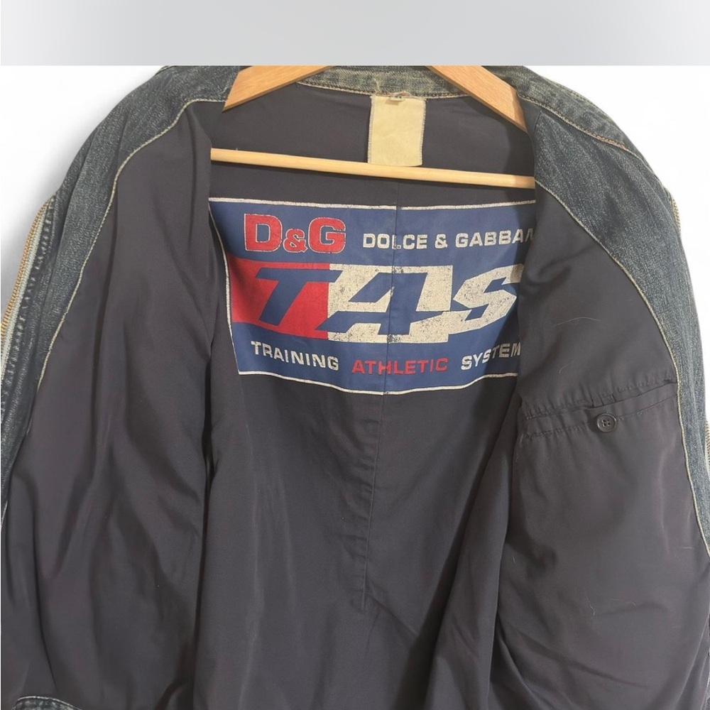 D&G Blue Military-Style Denim Jacket - Picture 3 of 7
